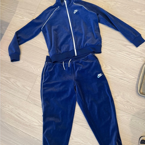 Nike Pants - Nike Royal Blue Velour Tracksuit